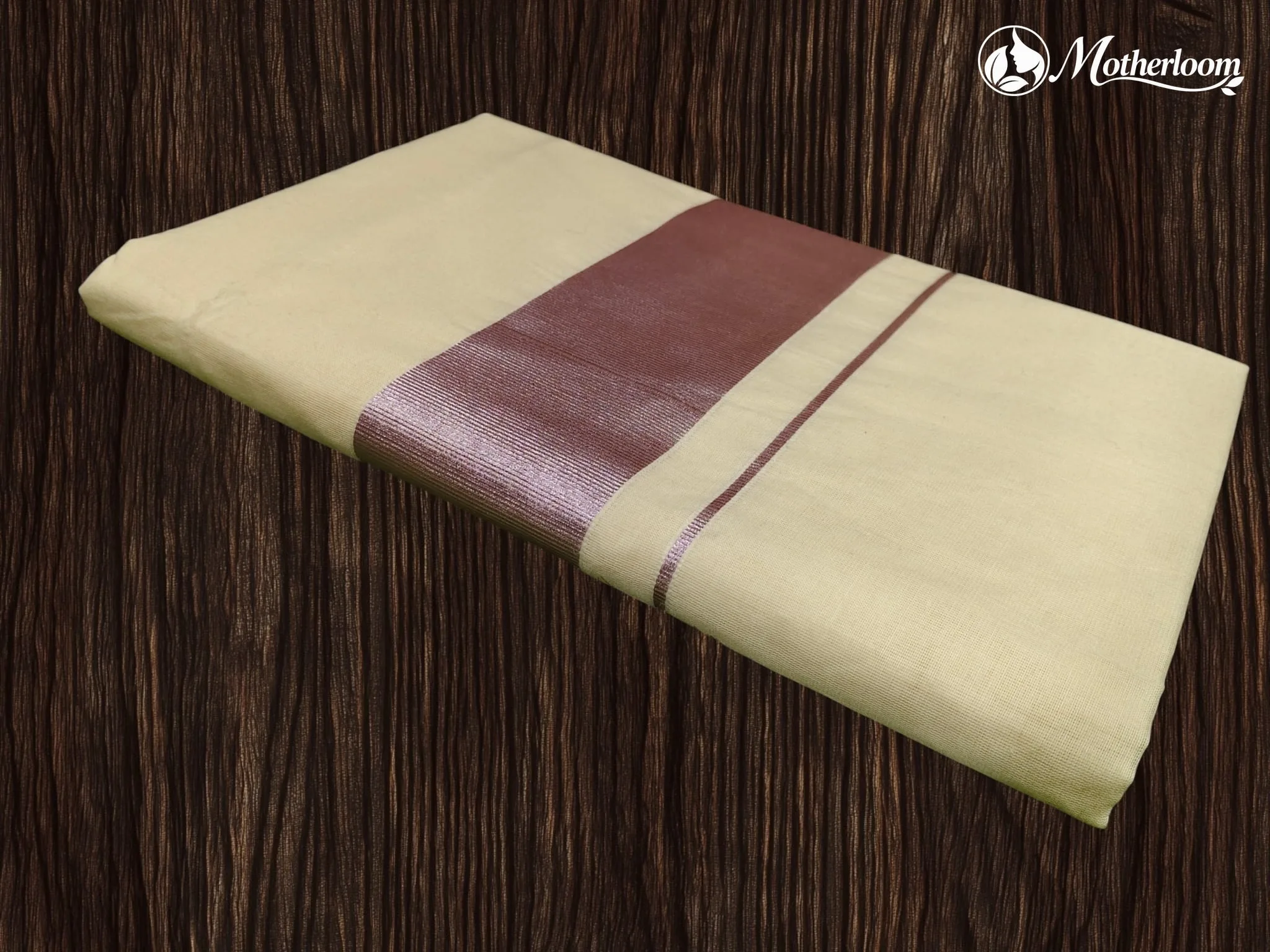 Motherloom Kerala Pink Plain Cotton Saree With Running Blouse